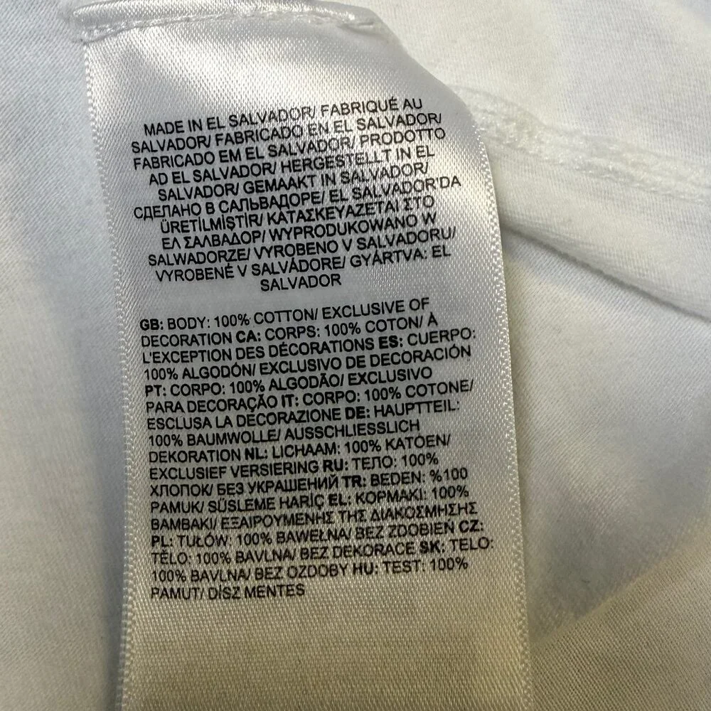 The North Face Men’s XL‎ White Long Sleeve Back Logo Graphic Tee Shirt EUC